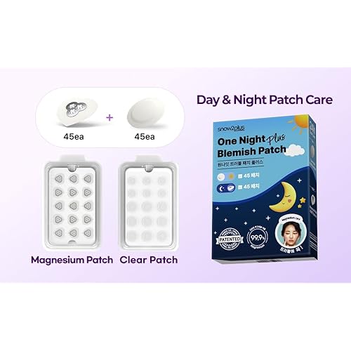 One Night Blemish Patch ? Ultra-Thin Hydrocolloid Blemish Stickers with Magnesium, Nighttime Spot Care for Acne-Prone Skin (90 Count)