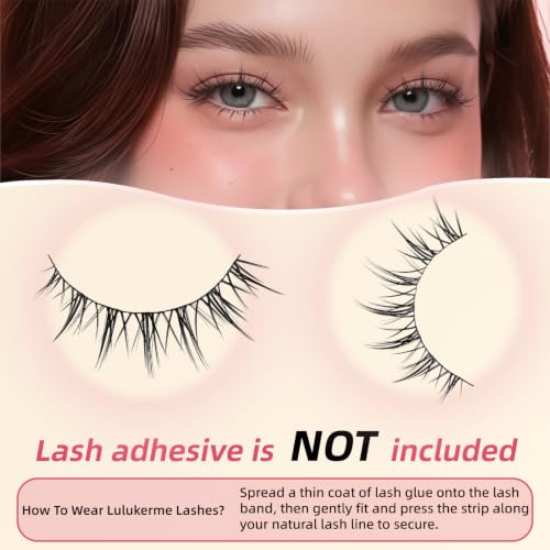 Vegan False Eyelashes 7 Pairs - Natural 3D Flared Lashes