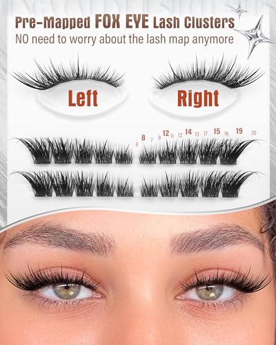 Zegaine Cat Eye Lash Clusters LC Curl 6-20MM Pre-Mapped