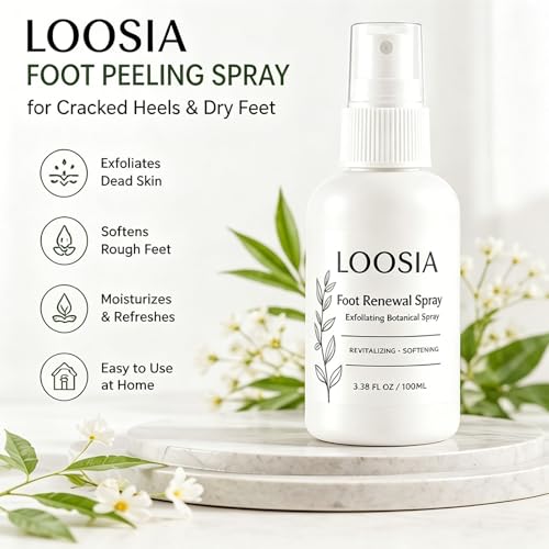 Gentle Foot Exfoliating Spray for Cracked Heels - Moisturizing Dead Skin Remover