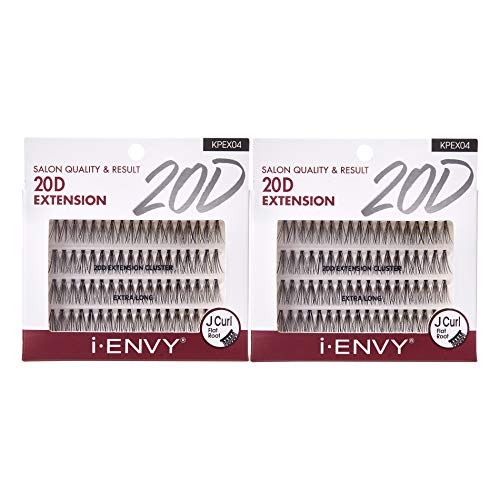 i•ENVY 20D Cluster Lashes - Extra Long Extension 2 Pack