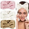 LAPOHI Microfiber Headbands 3 Pack for Face Washing, Makeup, Yoga & Sports - Women & Girls