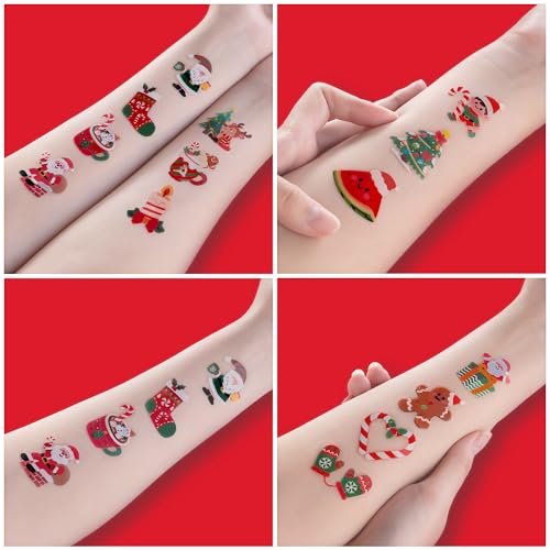 96 PCS Christmas Temporary Tattoos for Kids