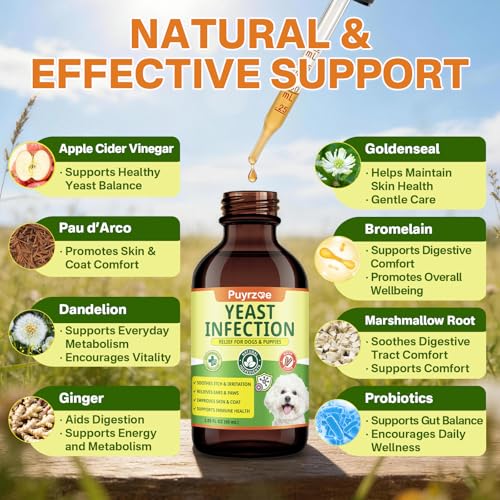 Puyrzoe Natural Yeast Infection Treatment for Dogs - 60ml