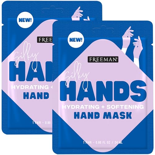 Freeman Silky Hands Hydrating Hand Mask Gloves 2-Pack with Coconut Oil