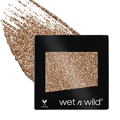wet n wild Color Icon Glitter Eyeshadow Shimmer Brass and Nudecomer 2-Pack