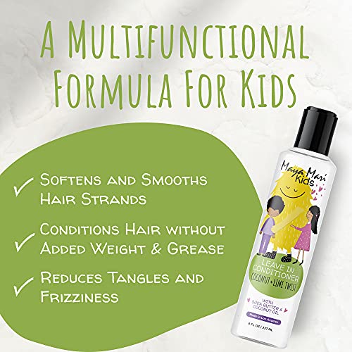 MAYA MARI Kids Leave-In Conditioner & Detangler, 8 oz