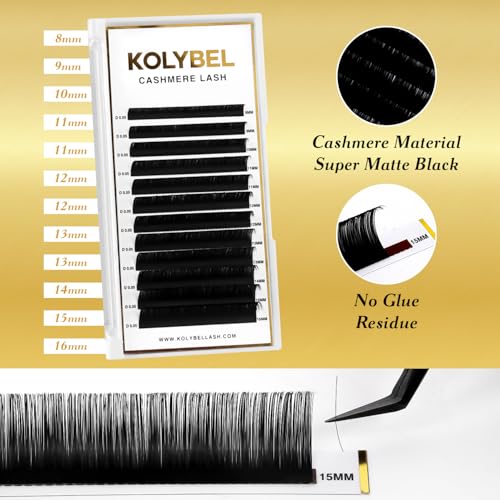 Kolybel Cashmere Lash Extensions 0.05 CC 8-16mm Mixed