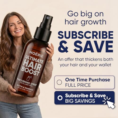 Moerie Hair Growth Serum Spray - Biotin & Rosemary for Men & Women
