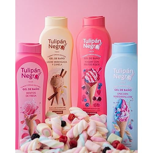 Tulipan Negro Unicorn Marshmallow Shower Gel, 21.0 fl oz - Delightful Scent, Nourishing and Moisturizing Body Wash
