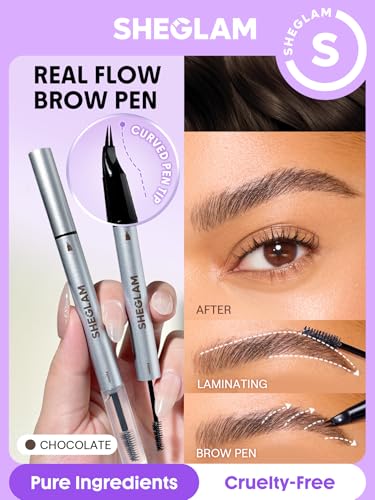 SHEGLAM Real Flow Laminating Brow Pen - Chocolate