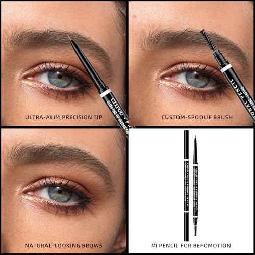 Micro Eyebrow Pencil 4-Pack Taupe - Waterproof, Long-Lasting Brows