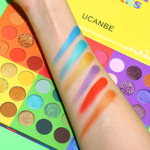UCANBE 54 Color Eyeshadow Palette - Matte Shimmer Glitter
