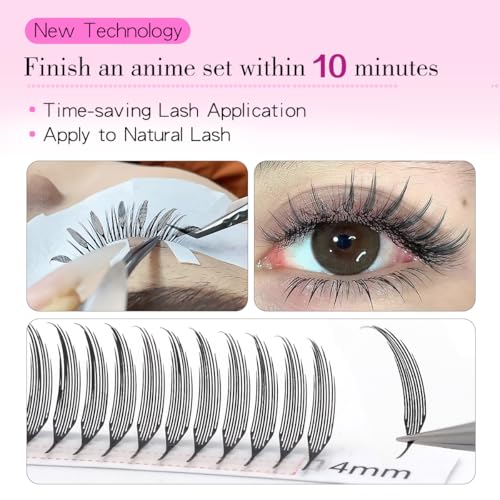 Anime Spire Lash Extensions 0.05C/D Mix 8-15mm