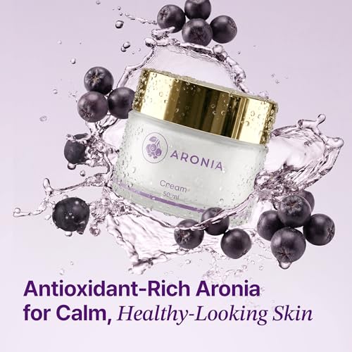 Aronia Extract Day Night Cream for Face Neck with Antioxidant Formula, Hydrating Moisturizer, Brightening 1.76 oz