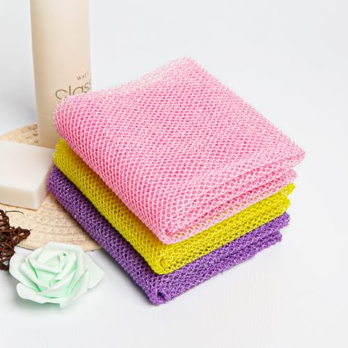 African Exfoliating Net Sponge Bath Loofah - Yellow Pink Purple Variations