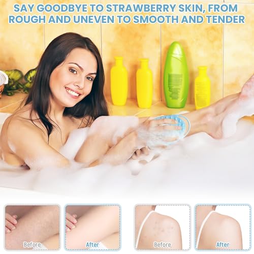 Silicone Body Scrubber with Scalp Massager - 2 Pack
