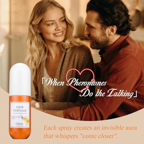 Msktasy Vanilla Hair & Body Perfume Spray - Long-Lasting Pheromone Mist