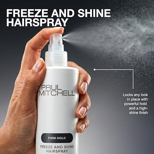 Paul Mitchell Freeze and Shine Super Hairspray 16.9oz Max Hold Shiny Finish for Coarse Hair