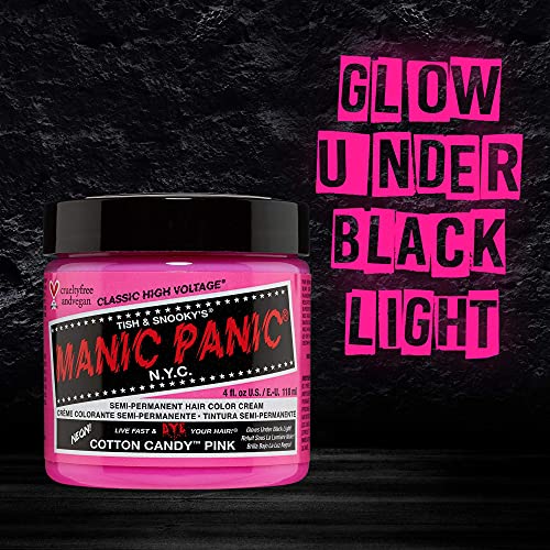 Manic Panic Cotton Candy Pink Semi-Permanent Hair Dye 4oz - Vegan & Cruelty-Free