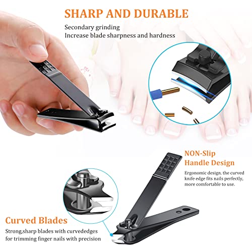 25-Piece Stainless Steel Manicure and Pedicure Kit with Case