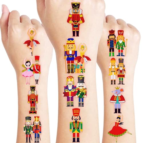 103 PCS Nutcracker Temporary Tattoos - 90s Hippie Party Favors
