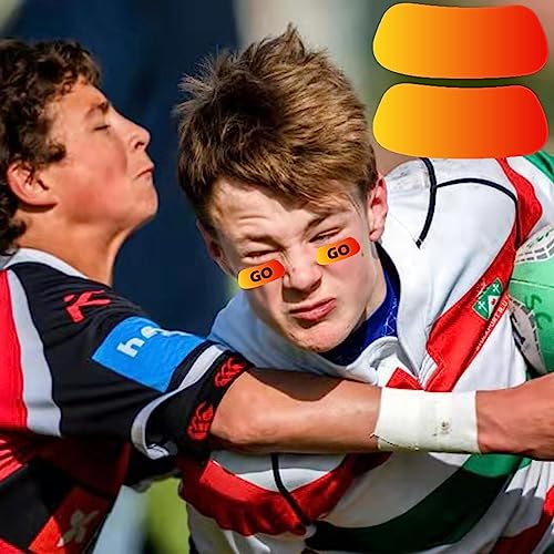 Sports Eye Black Strips 120 pcs - Gradient Color Baseball Football