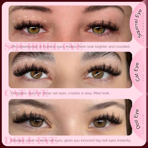 Wispy Volume Lash Clusters 10-16mm Mixed DIY Lashes 162pcs