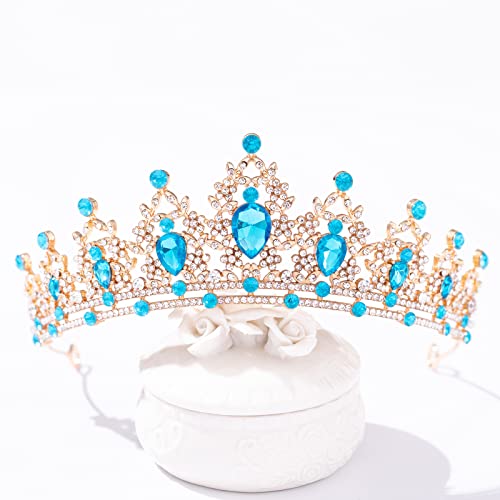 FORSEVEN Crystal Wedding Tiara for Women