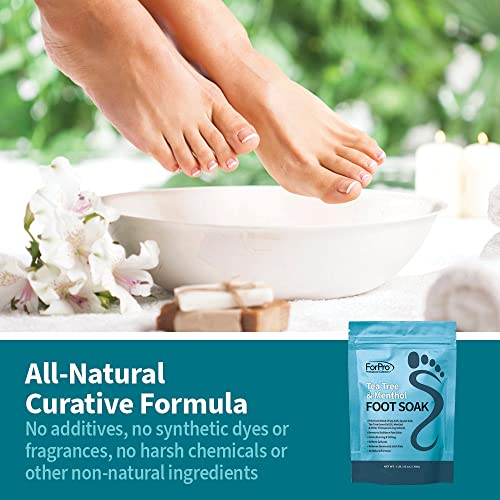 ForPro Tea Tree Oil & Menthol Foot Soak with Epsom Salt - 16 oz (3 Pack)