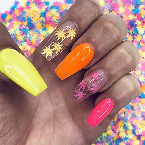 3 Pack Holographic Leaf Glitter - Cosmetic Grade Face Body Nails