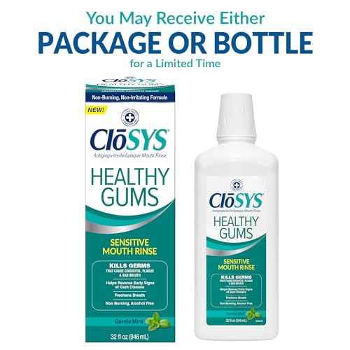 Closys Healthy Gums Mouthwash, Antiplaque and Anti-gingivitis for Gum Health, Non-Burning, Non-Irritating ? 32 Fl Oz