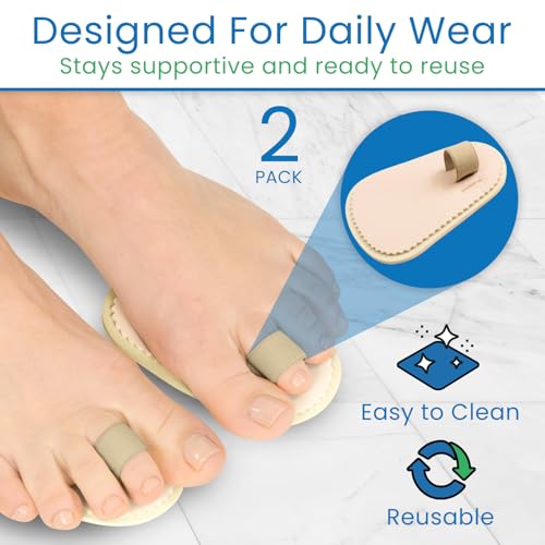 VIVEsole Budin Toe Straightener Pair - Hammer Toe Corrector for Pain Relief