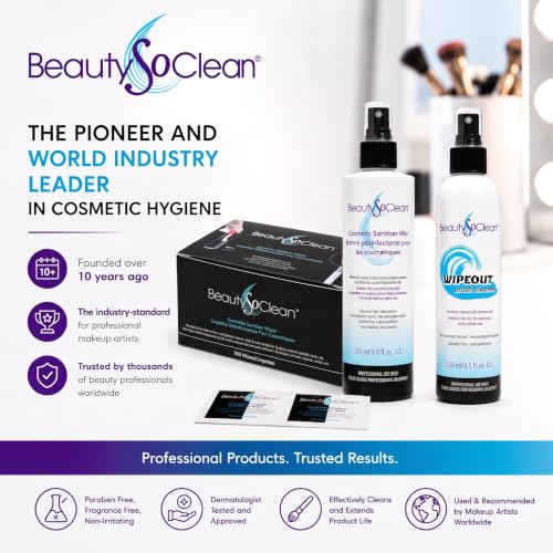 Beautysoclean Cosmetic Sanitizer Mist - 8oz Makeup Spray