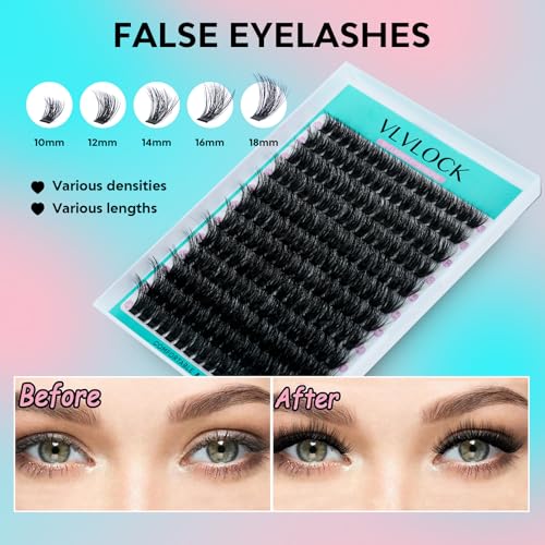 100D Lash Clusters Kit 10-18mm 3D Volume Eyelash Extensions