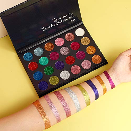 24 Color Glitter Eyeshadow Palette - Waterproof Shimmer