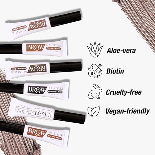 EBIN Brow Gel Styler Medium Brown - Water Resistant