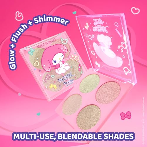 wet n wild My Melody Face Quad Blush & Highlighter Palette
