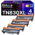 E-Z Ink TN830XL Toner Cartridge 4-Pack for Brother Printers