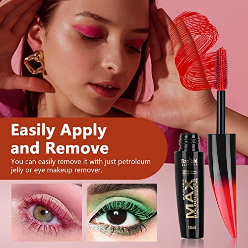 Joyeee Colored Mascara Set - 6 Colors Waterproof Mascara
