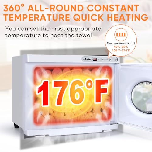 ROMECH 23L Hot Towel Warmer Cabinet with LED Display