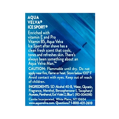 Aqua Velva Ice Sport Cooling After Shave 3.50 Ounce (Value Pack of 6)