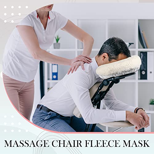 Soft Fleece Massage Table Headrest Covers - 2 Pack Face Cradle Pad, 14.6" x 13"