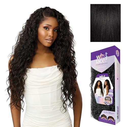 Sensationnel What Lace 13x6 Glueless Synthetic Wig - 1B Off Black
