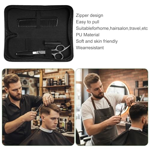 Black Oxford Scissor Case for Hairstylists | Portable Shear Holder