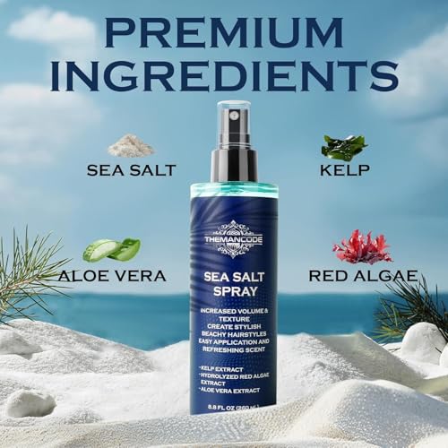 THEMANCODE Sea Salt Spray for Men - 8.8 oz