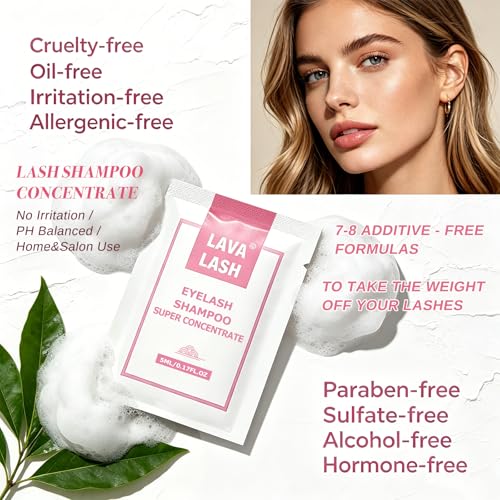 Lash Shampoo Concentrate 12-Pack for Eyelash Extensions