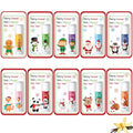 10 Pack Christmas Lip Balms Bulk Christmas Party Gifts Favors Stocking Stuffers Holiday Lip Balms Employee Staff Team Appreciation Gifts Thank You for Teacher Coworkers (Cute)