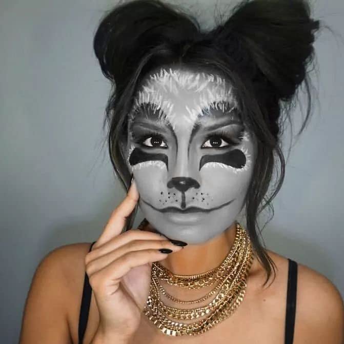 Grey Zombie Face Paint - 30g Water-Based Washable Makeup