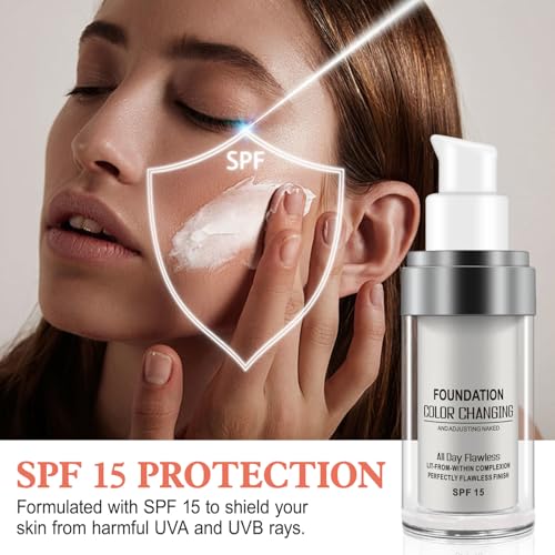 Colour Changing Foundation with SPF 15 - Waterproof Liquid Makeup